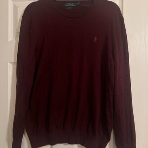 Polo Ralph Lauren Men's Dark Red Crewneck Sweater